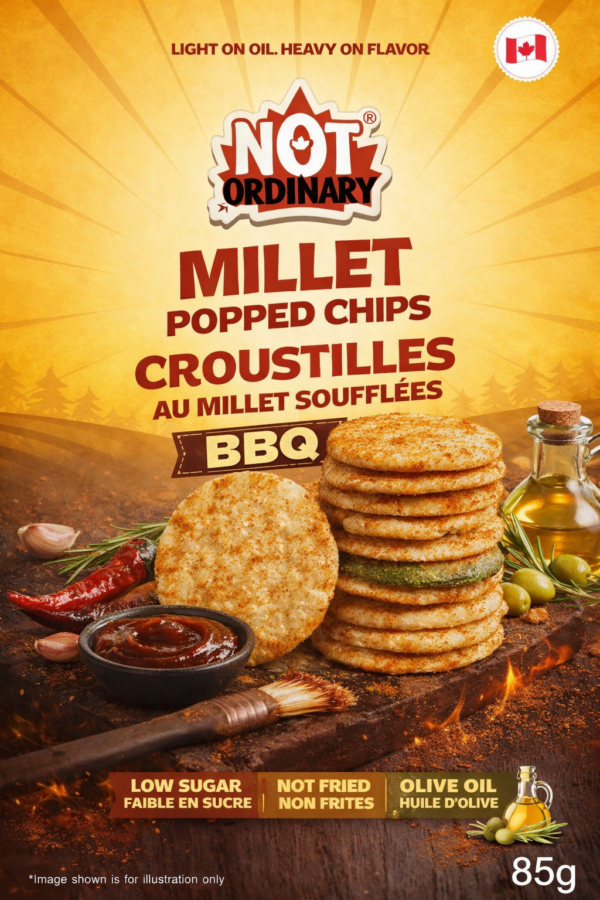 Millet Popped Chips - BBQ (pack of 16) x85g