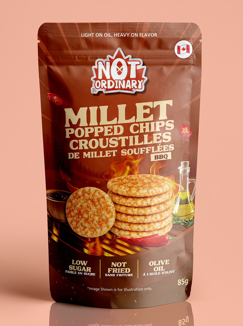 Millet Popped Chips - BBQ (pack of 14) x85g