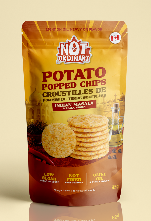 Potato Popped Chips – Indian Masala (pack of 14) x85g